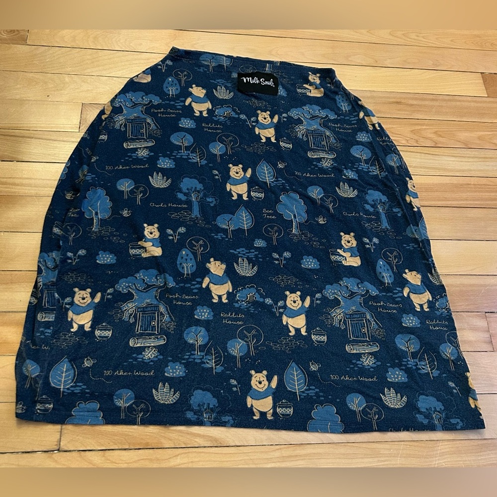 Mini Boden Navy Winnie the Pooh Kids Skirt